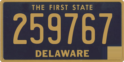 DE license plate 259767