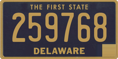 DE license plate 259768