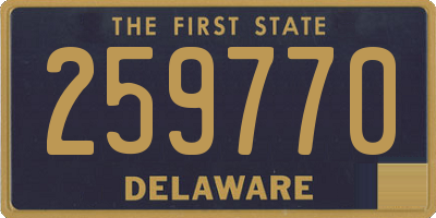 DE license plate 259770