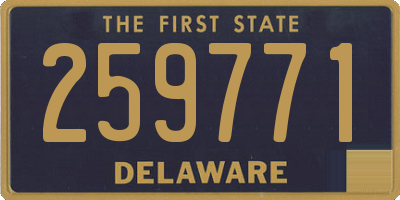 DE license plate 259771