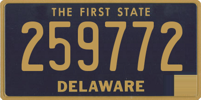 DE license plate 259772