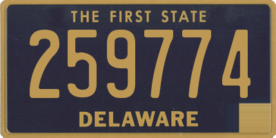 DE license plate 259774