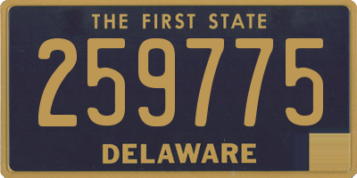 DE license plate 259775