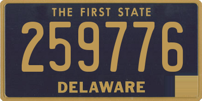 DE license plate 259776