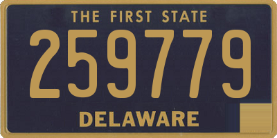 DE license plate 259779