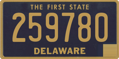 DE license plate 259780