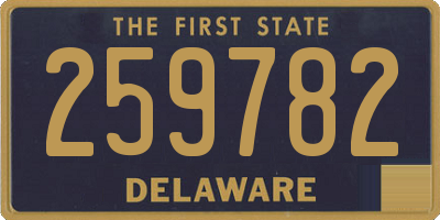 DE license plate 259782