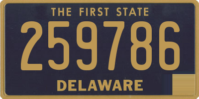 DE license plate 259786