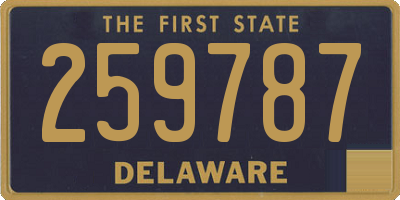 DE license plate 259787