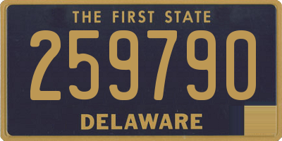 DE license plate 259790