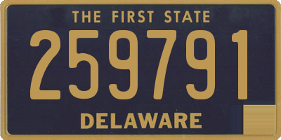 DE license plate 259791