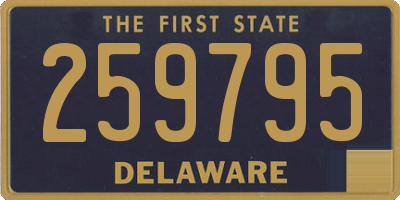 DE license plate 259795