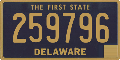 DE license plate 259796