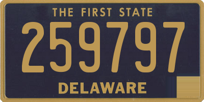 DE license plate 259797
