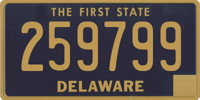 DE license plate 259799