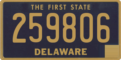 DE license plate 259806