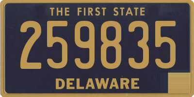 DE license plate 259835