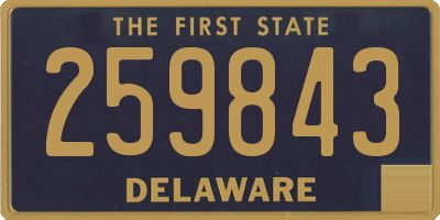 DE license plate 259843