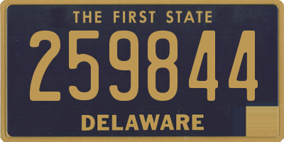 DE license plate 259844