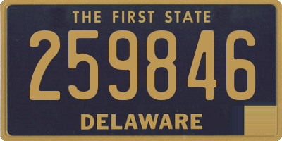 DE license plate 259846