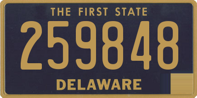 DE license plate 259848