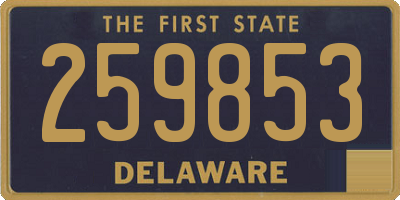 DE license plate 259853
