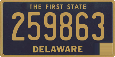 DE license plate 259863