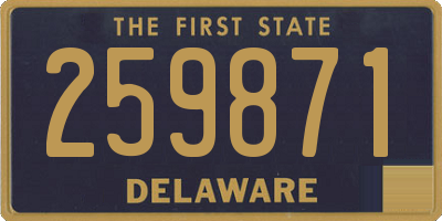 DE license plate 259871