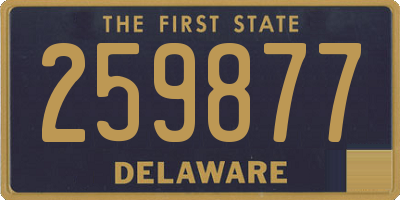 DE license plate 259877