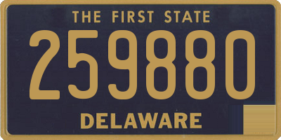 DE license plate 259880