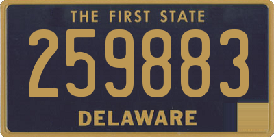 DE license plate 259883