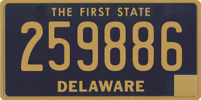 DE license plate 259886