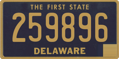 DE license plate 259896