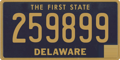 DE license plate 259899