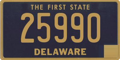 DE license plate 25990