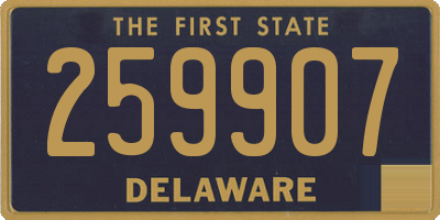DE license plate 259907