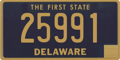 DE license plate 25991