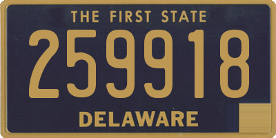 DE license plate 259918