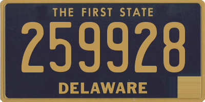 DE license plate 259928