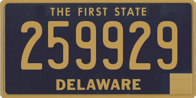 DE license plate 259929