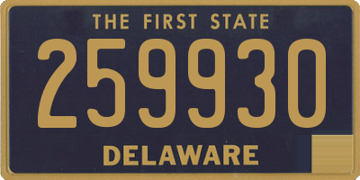 DE license plate 259930