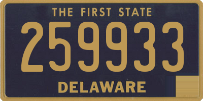DE license plate 259933