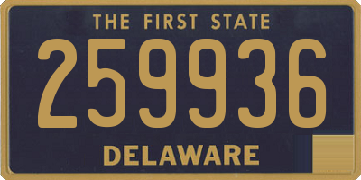 DE license plate 259936