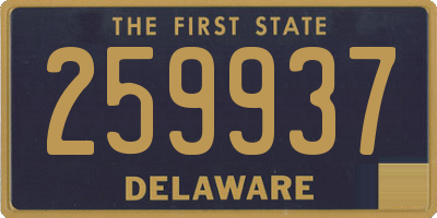 DE license plate 259937