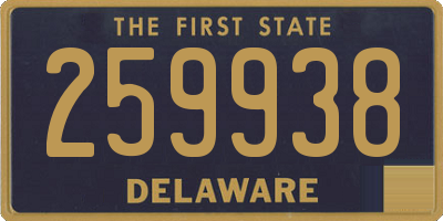 DE license plate 259938