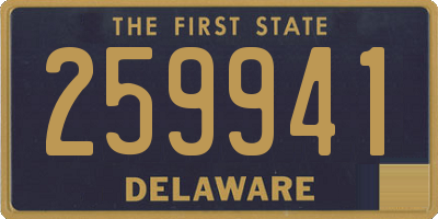 DE license plate 259941