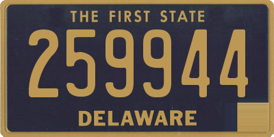 DE license plate 259944