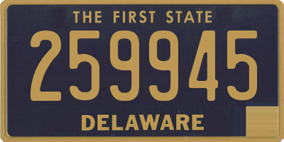 DE license plate 259945