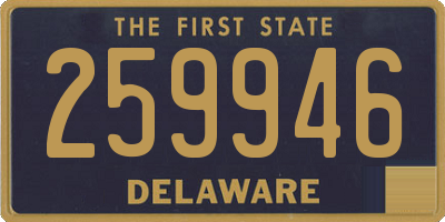 DE license plate 259946