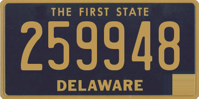 DE license plate 259948